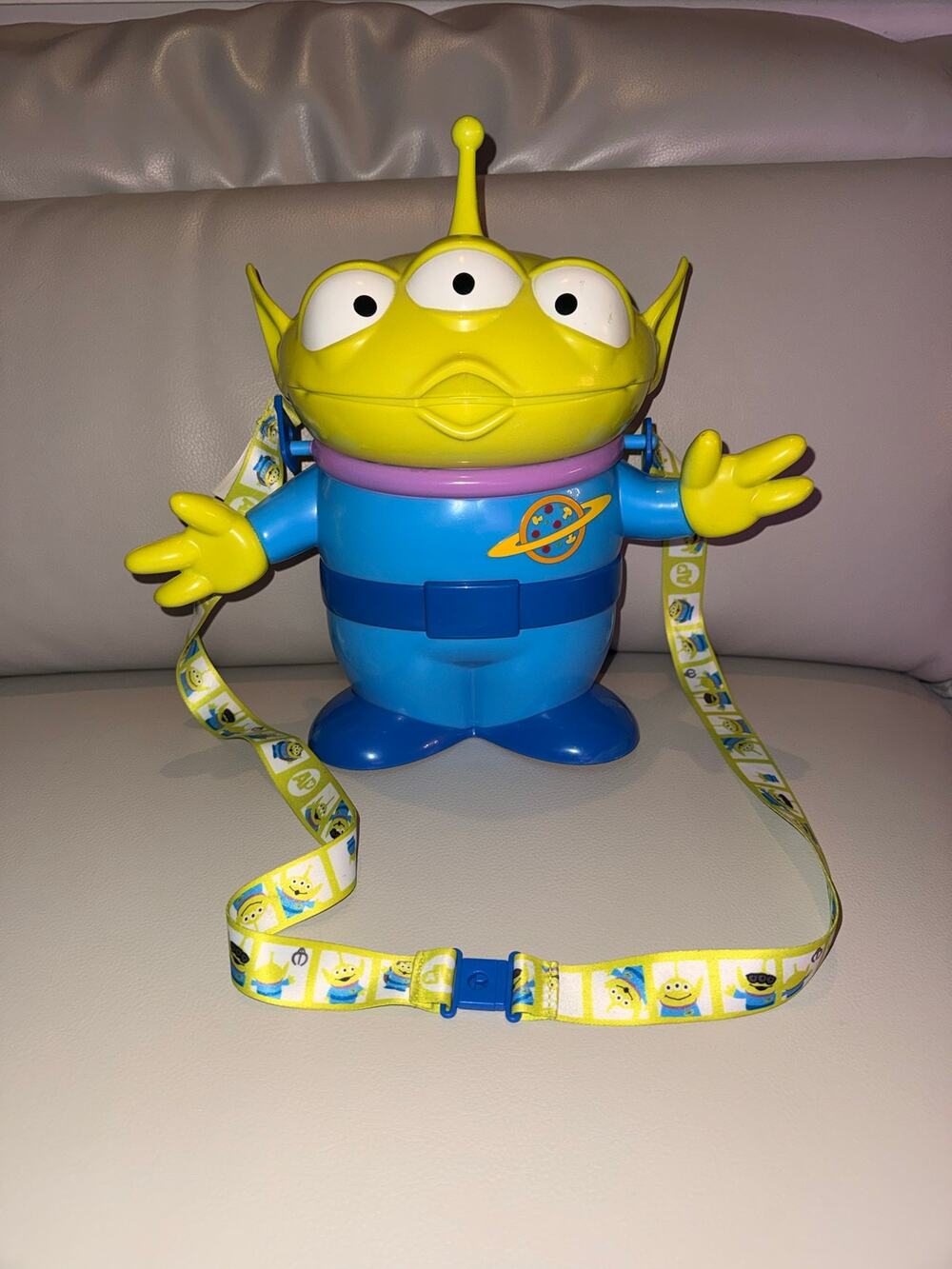 Disney parks, Pixar Toy Story green, alien, popcorn, bucket, souvenir